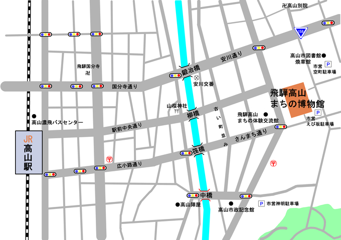 まちの博物館周辺地図