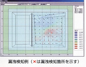 漏水検知例の画像