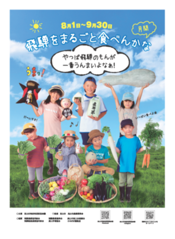 飛騨をまるごと食べんかなチラシ