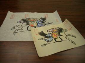 飛騨高山の紙絵馬の写真