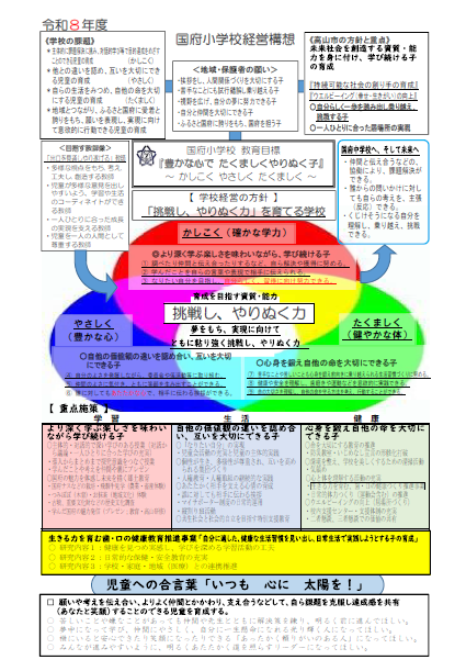 高山市立国府小学校経営全体構想