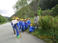 朝日小学校の郷土学習のようす
