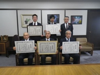 受章報告会のようす