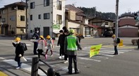 交通安全パトロールのようす