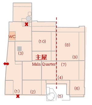 主屋　平面図