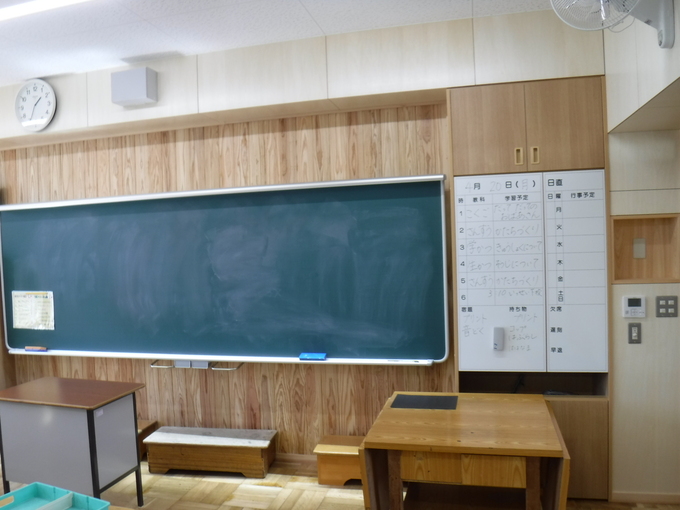 新宮小 教室黒板