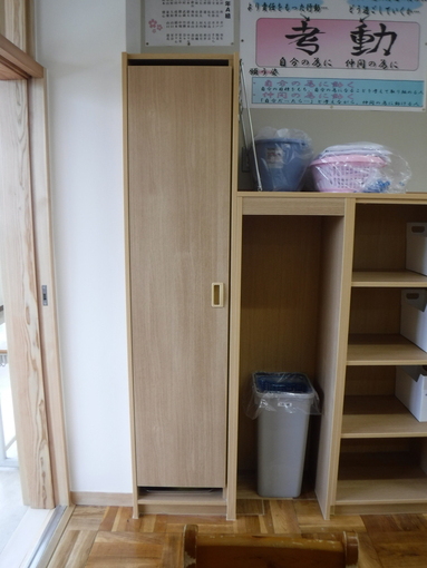 丹生川 改修後 用具入れ・ロッカー