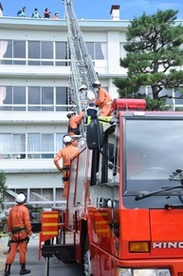 総合防災訓練のようす