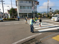 街頭啓発のようす