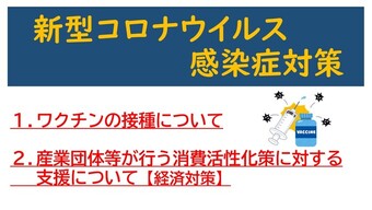 新型コロナウイルス感染症対策について