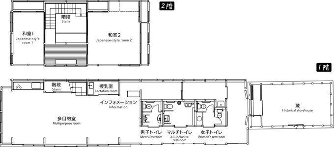 飛騨高山にぎわい交流館「大政」平面図