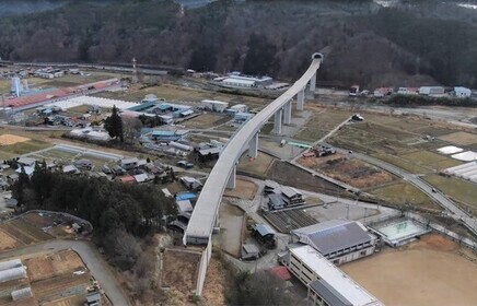 中部縦貫自動車道工事中