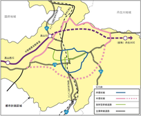 市街地幹線道路網図主な路線