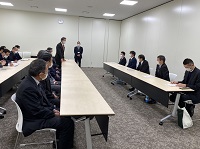 写真：大野県土整備部長との面談のようす