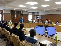 写真：平川会長のあいさつのようす