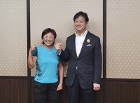 写真（左）：全国大会に出場する今井さん