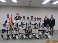 優勝報告会のようす