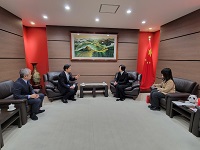 写真：楊嫻 中華人民共和国駐名古屋総領事との面談のようす