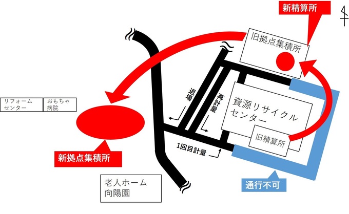 家庭ごみ拠点集積所変更の参照図