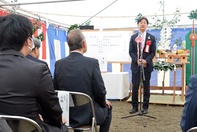 高根多目的センター起工式の様子