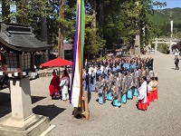 飛騨一宮水無神社例大祭の様子