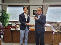 市監査委員に選任された沼津光夫市議会議員と