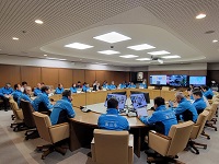 災害対策本部会議の様子