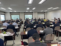 県北アルプス山岳遭難対策協議会総会の様子