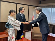 ジビウ派遣員市長面談の様子