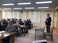 高山屋台保存会総会の様子