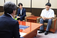レスリング選手激励会の様子