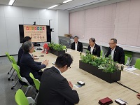 JTBふるさと開発事業部長らと面談の様子