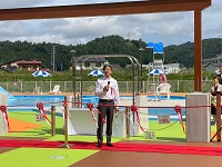完成記念式典の様子
