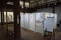 金森長近マンガ原画展の展示風景