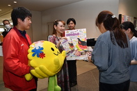 たけふ菊人形キャラバン隊面談の様子