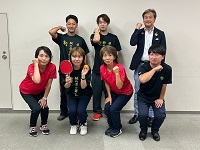全日本ラージボール卓球選手権大会に出場する選手のみなさん