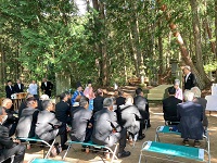 田中大秀翁墓前祭での市長あいさつ