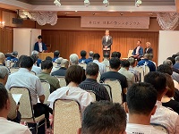 日本の祭シンポジウムでの市長あいさつ
