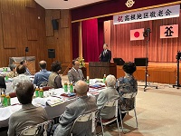 高根町敬老会での市長あいさつ