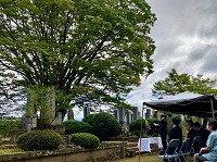 北山軍人墓地追悼法要の様子