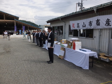 第79回高山市畜産共進会の会場風景