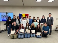 ボランティア修了式授与式の様子