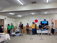 桃ちゃんポイントわくわく抽選会での市長あいさつ
