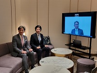 花田慎一郎リゾートトラスト常務取締役、向井公規飛騨高山美術館長との座談会