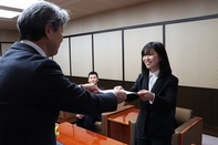 委嘱状交付式の様子