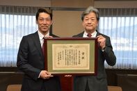 受賞報告会の様子