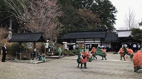飛騨東照宮例大祭での獅子舞