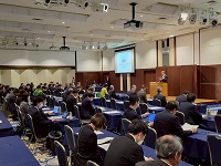 松本・高山高付加価値な地域づくり推進協議会総会であいさつする市長