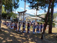 久々野町八幡神社の例祭の様子