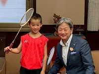 全国大会に出場される本郷小学校の上野蓮己さん